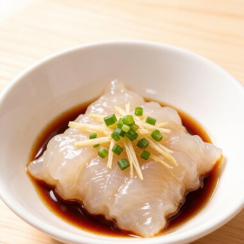 Braised fish maw with scallion